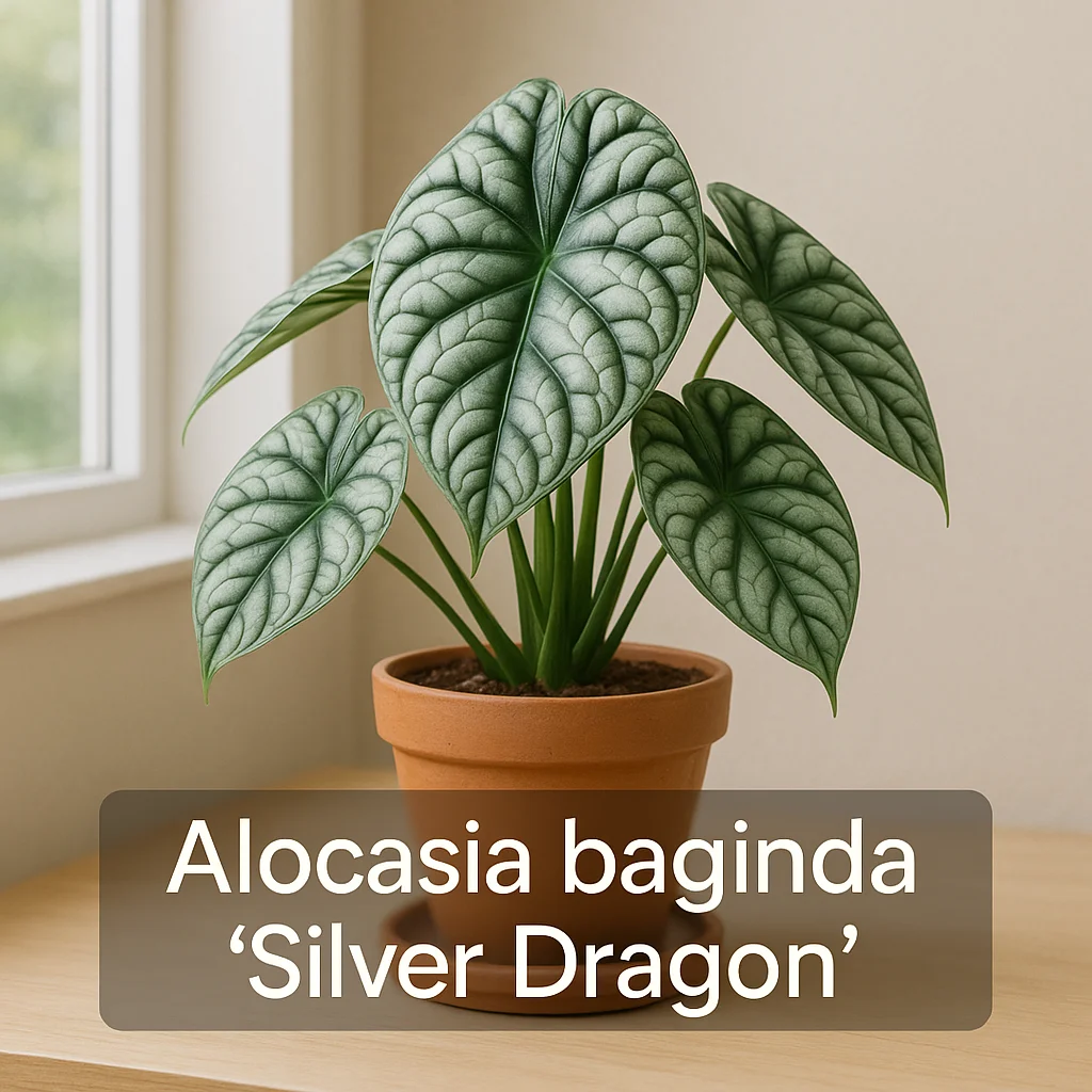 Alocasia baginda ‘Silver Dragon’