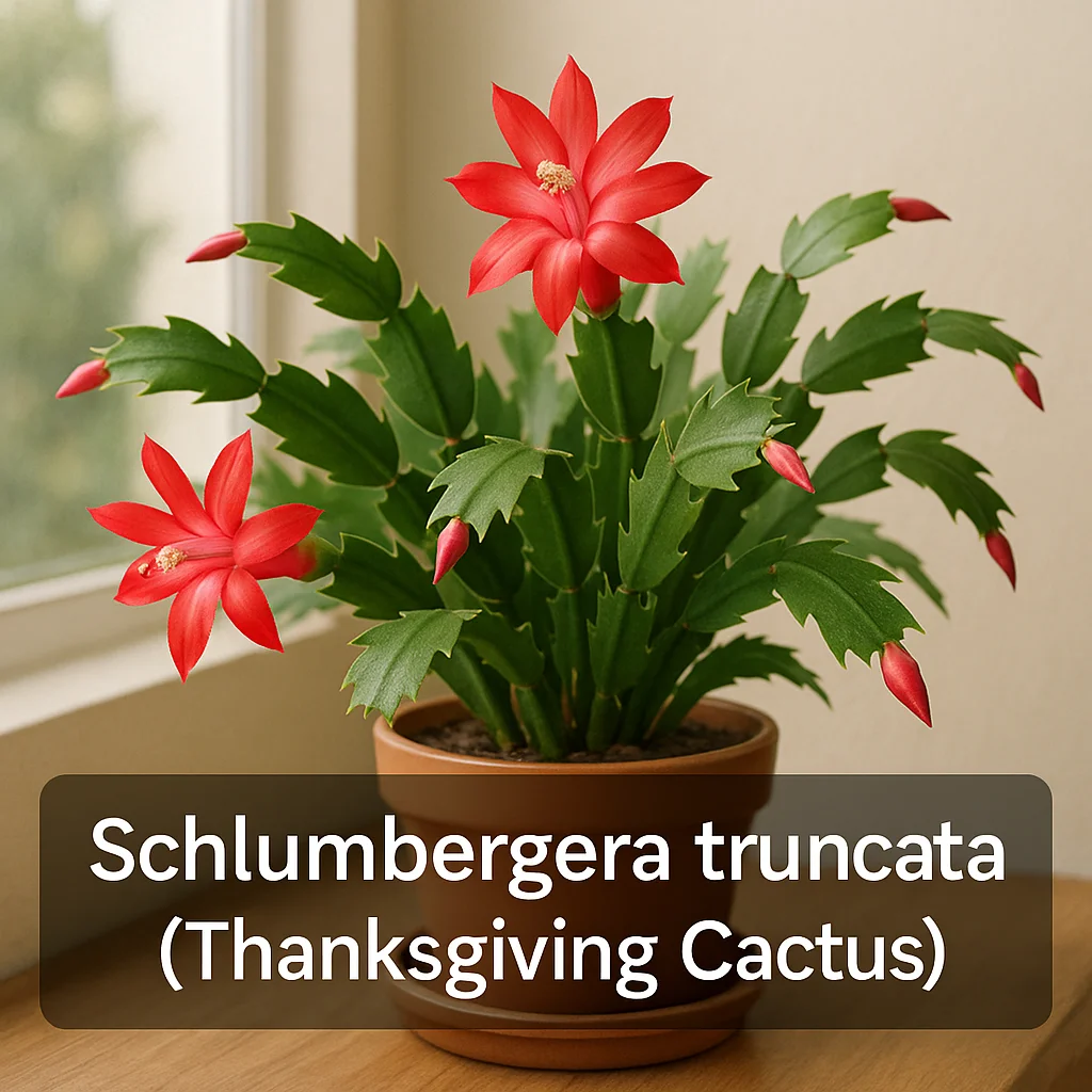 Schlumbergera truncata (Thanksgiving Cactus)