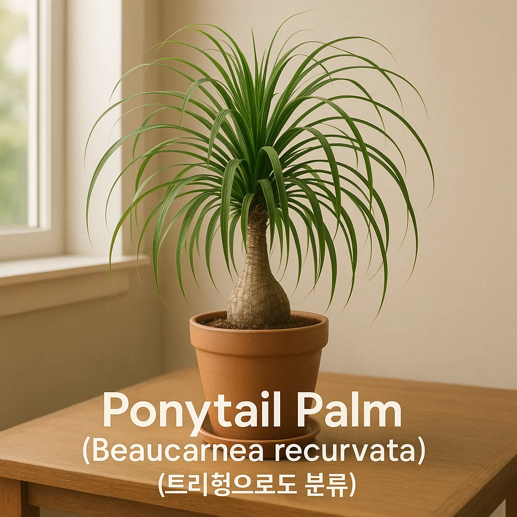 Ponytail Palm (Beaucarnea recurvata) (트리형으로도 분류)
