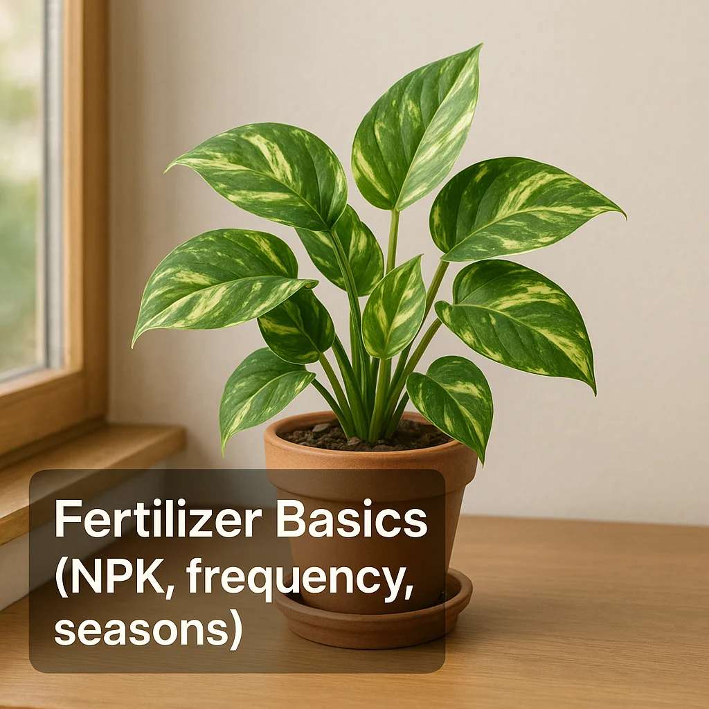 Fertilizer Basics (NPK, frequency, seasons)