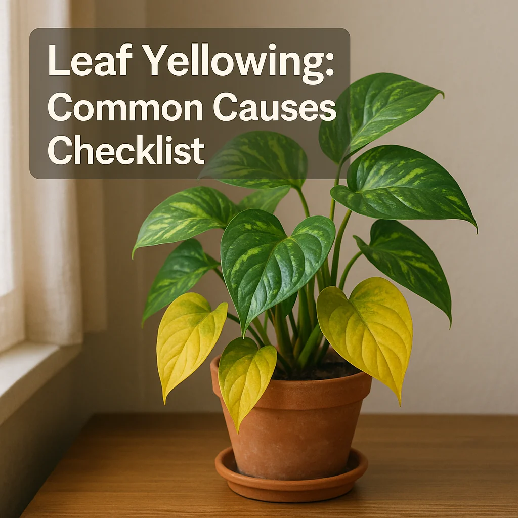 Leaf Yellowing: Common Causes Checklist