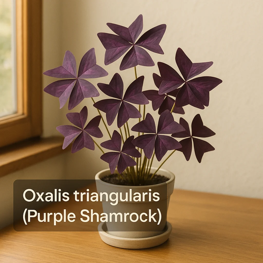 Oxalis triangularis (Purple Shamrock)