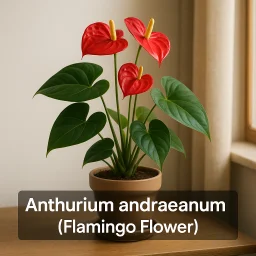Anthurium Andraeanum Flamingo Flower