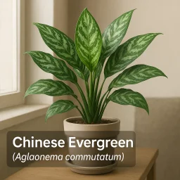 Chinese Evergreen Aglaonema Commutatum