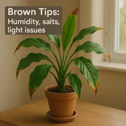 Brown Tips Humidity Salts Light Issues