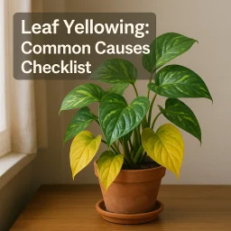 Leaf Yellowing Common Causes Checklist